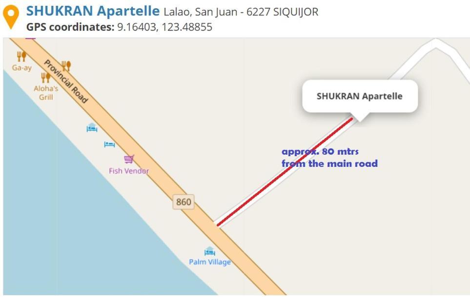 Shukran Apartelle Siquijor Exterior foto